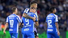    German Berterame celebrate this goal 2-0 of Monterrey during the 11th round match between Monterrey and Mazatlan FC as part of the Torneo Clausura 2024 Liga BBVA MX at BBVA Bancomer Stadium on March 10, 2024 in Mexico City, Mexico.