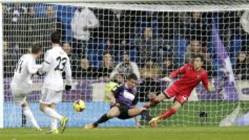Así marcó Bale el tercer gol ante el Valladolid.