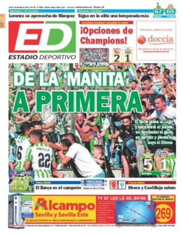 Portadas de la prensa deportiva