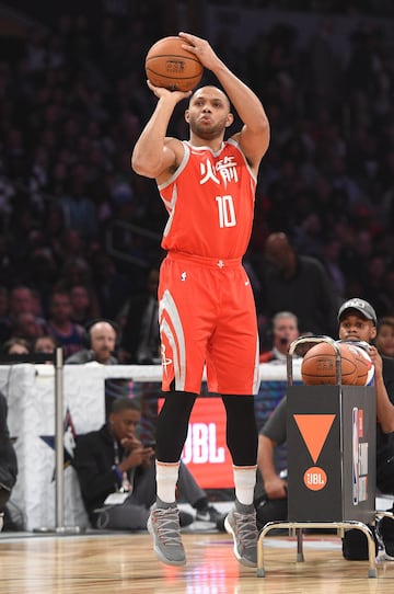 Eric Gordon no pudo revalidar su corona en el concurso de triples.