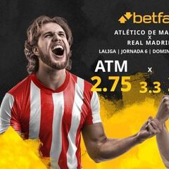 Atlético de Madrid vs. Real Madrid CF: horario, TV, estadísticas, clasificación y pronósticos