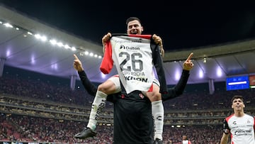 Aldo Rocha of Atlas during the Play-In round match between Guadalajara and Atlas as part of the Liga BBVA MX, Torneo Apertura 2024 at Akron Stadium on November 21, 2024 in Guadalajara, Jalisco, Mexico.