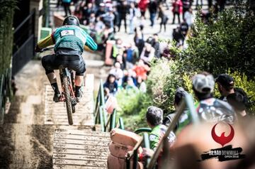 Descenso urbano en MTB por el centro de Bilbao. Prueba UCI C1 y Open de España de DH que se disputa los días 13 y 14 de abril.