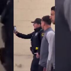 Watch: Messi’s bodyguard reacts to cop’s selfie
