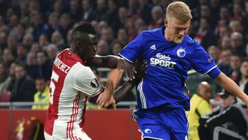 Davinson Sánchez, defensa colombiano del Ajax de Holanda