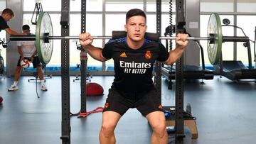 Jovic, jugador del Real Madrid. 