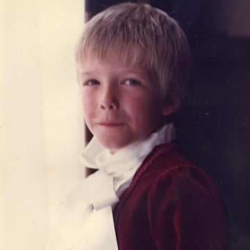 David Beckham de niño.