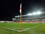 MADRID, SPAIN - DECEMBER 01: General view inside the stadium prior to the LaLiga EA Sports match between Rayo Vallecano de Madrid and Valencia CF at Estadio de Vallecas on December 01, 2025 in Madrid, Spain. (Photo by Denis Doyle/Getty Images)