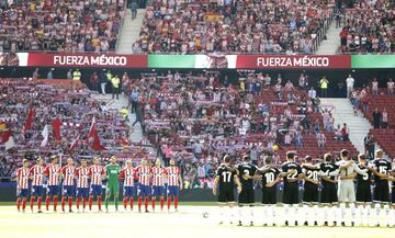 Atleti brindó minuto de silencio por el sismo en México