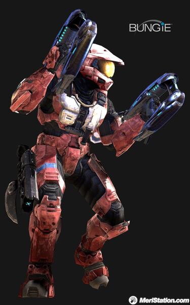 Halo 3, armaduras y armas en artworks