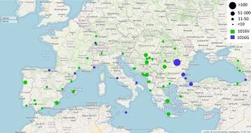 Geographic distribution of the V1016G knockdown resistance mutation in Aedes albopictus