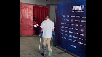 Marcelo Díaz llega en muletas al Estadio Nacional y esto dice: escena inesperada