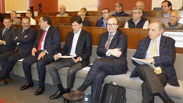 Una imagen de la última Junta General de Accionistas del Real Zaragoza.