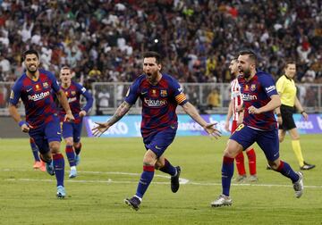 Messi empató el partido. 1-1.