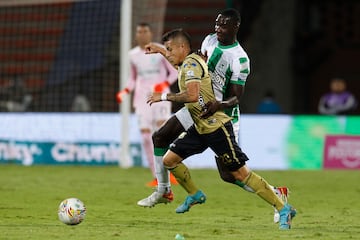 Gran partido en el Atanasio Girardot entre Atlético Nacional y Águilas Doradas. Dorlan Pabón abrió el marcador.