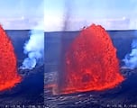 Atención a la increíble erupción del volcán Kilauea en Hawaii