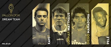 Messi y CR7 coronan un Balón de Oro Dream Team con Xavi