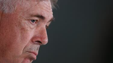 El entrenador italiano del Real Madrid, Carlo Ancelotti.