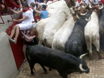 El séptimo encierro de San Fermín 2013, en imágenes