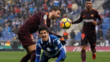 Piqué, el antagonista del Espanyol, ‘se queda’ a un partido del derbi