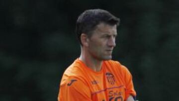 Djukic y su cuerpo técnico durante un entrenamiento de pretemporada en Alemania.