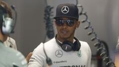 Lewis Hamilton durante la primera sesi&oacute;n de libres en Monza.