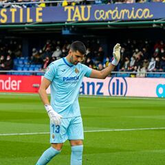 Rulli, nueve porterías a cero y a tiro del récord del Villarreal