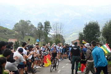 Evenepoel se escapó durante la etapa.