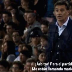 Míchel al línea: "Para el partido, me están llamando maricón"