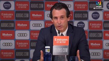 Emery lamenta las ocasiones falladas ante el Madrid