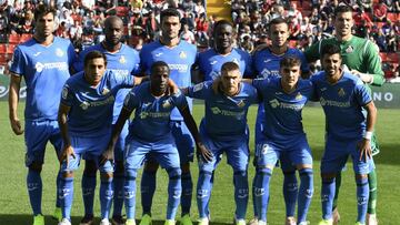 La formación inicial del Getafe en la pasada jornada.