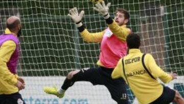 Fabricio, durante un entrenamiento.