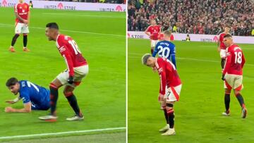 Casemiro fuera de sí contra Garnacho en pleno partido: no ha habido muchas iguales