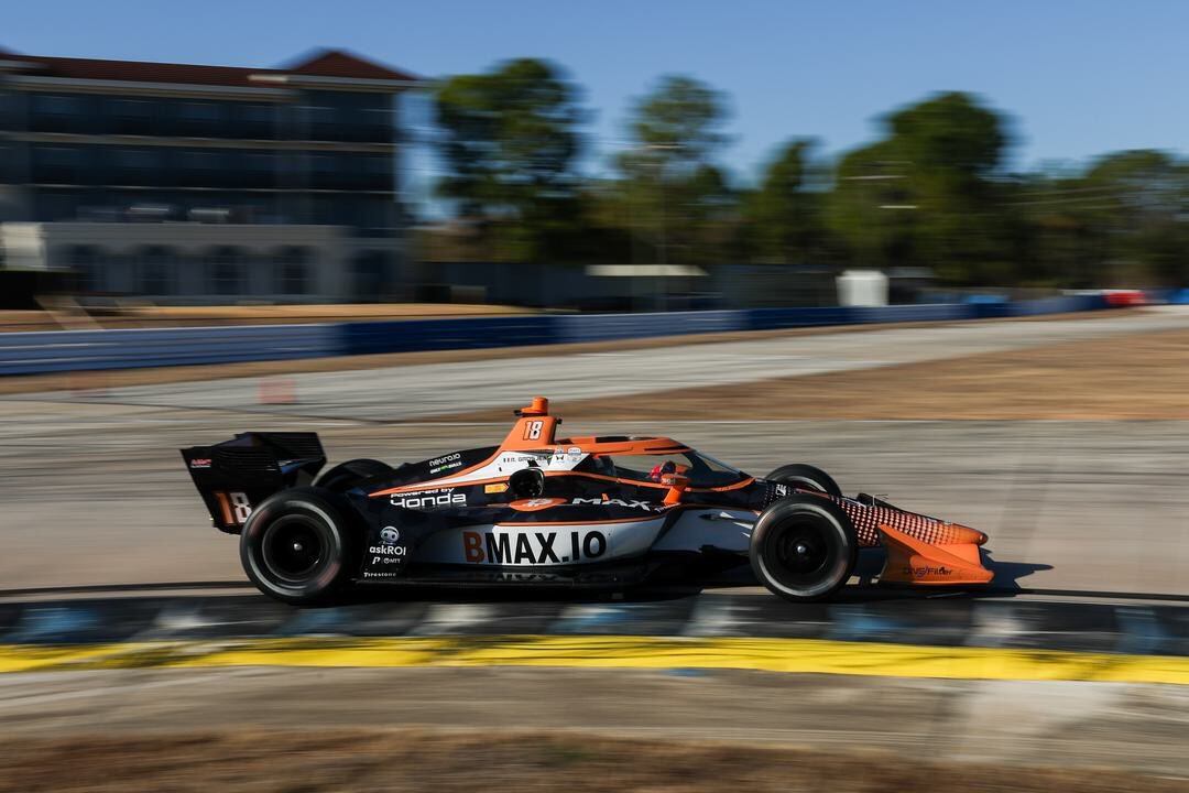 Grosjean, con el Dale Coyne Racing en el test de la IndyCar en Sebring.