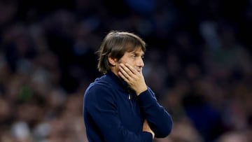Tottenham Hotspur manager Antonio Conte during the UEFA Champions League group D match at the Tottenham Hotspur Stadium, London. Picture date: Wednesday October 26, 2022. (Photo by Steven Paston/PA Images via Getty Images)