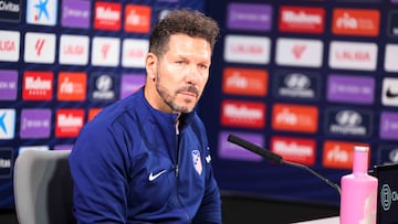 Simeone, en rueda de prensa.