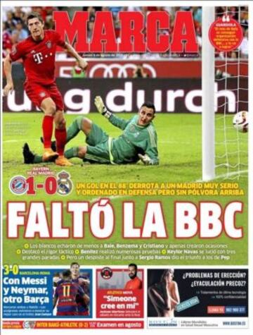 Portadas de la prensa deportiva