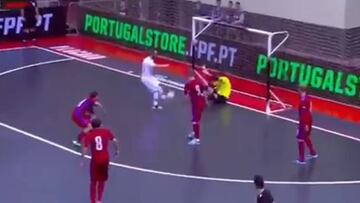 El show de Ricardinho con Portugal: anotó un gol de genio
