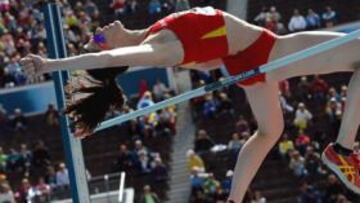 <b>POR TODO LO ALTO. </b>Ruth Beitia superó ayer 1,90 metros en la calificación de salto de altura y ganó un puesto para la final de hoy, en la que aspira a llevarse una medalla.