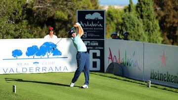 CADIZ, SPAIN - OCTOBER 21:  Sergio Garcia of Spain tees off on the 16th hole during day three of the Andalucia Valderrama Masters at Real Club Valderrama on October 21, 2017 in Cadiz, Spain.  (Photo by Warren Little/Getty Images)