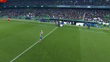 La ovación del Villamarín a Sangalli tras superar un ictus