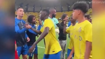 El jugador portugués se molestó con su hijo tras no saludarlo a el y sus compañeros
