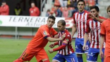 El Barça B saca al Sporting de
los puestos de ascenso directo