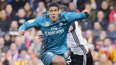 Competición retira la tarjeta amarilla de Mestalla a Varane
