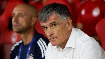 Mendilibar, en el banquillo ante el Pafos.