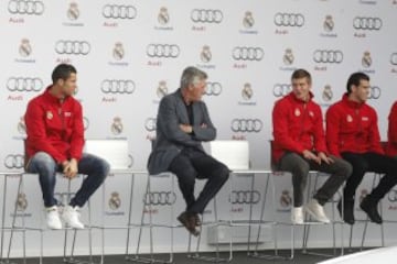 Cristiano Ronaldo, Carlo Ancelotti, Kroos y Bale. 