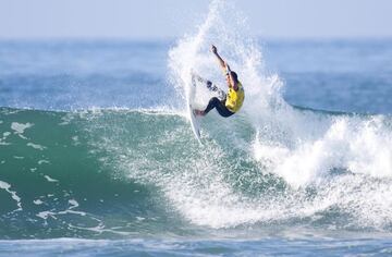 Durante un campeonato de surf, en 2010.