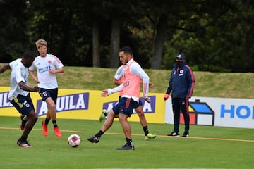 En la sede de la Federación Colombiana de Fútbol, en Bogotá, los convocados por Reinaldo Rueda para el morfociclo de la Selección Colombia tuvieron su primer día de entrenamiento. 