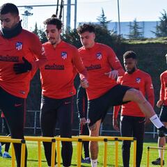 El Atlético se entrenó sin Oblak, Felipe y Thomas