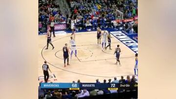 La última diablura de Doncic: la tira a 'los focos' y la mete limpia